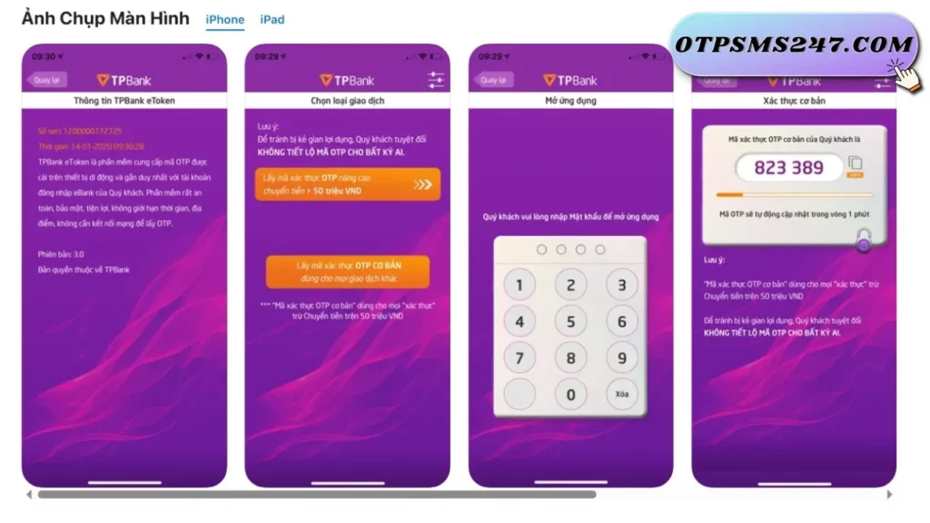 otpsms247 huong dan lay ma otp tpbank 16