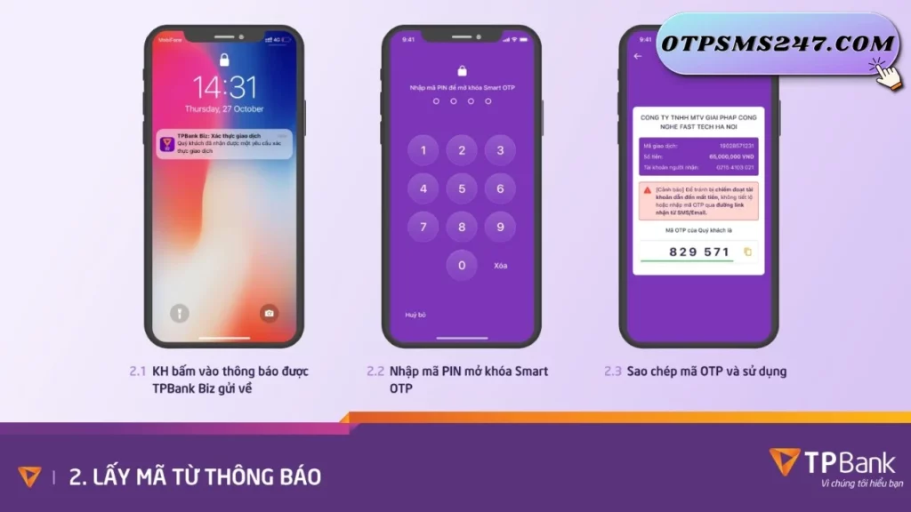 otpsms247 huong dan lay ma otp tpbank 19