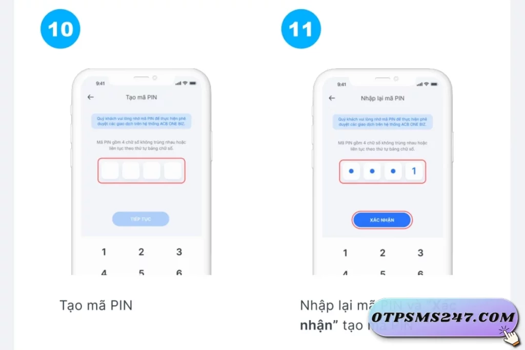 otpsms247 huong dan lay ma kich hoat acb safekey 07